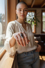 FREE Shipping Aqeeq Saddle ring.Aqeeq statement ring.Ethnic Stone rings.Wire work Afghan ring.Bedouin- Gypsy Nomadic Ring Lapis ring