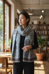 Cashmere Wrap-Pure Pashmina shawl-Cashmere scarf-Printed Cashmere scarf-Hand weaved Cashmere shawl- Warm winter cashmere shawl-