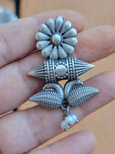 Ornate Tribal Hoop Earrings: Antique Finish, Indian Style