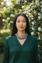 Vintage Afghan Collar Necklace: Kuchi Tribal Jewelry, Silver Nomadic Choker