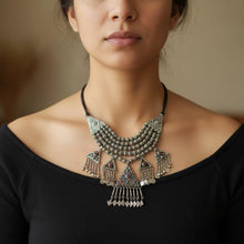Vintage Coin necklace- Bellydance jewelry- Layered neckpiece