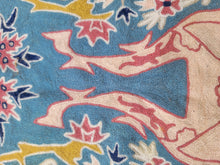 Hand-Knotted Wool Rug: Silk Accents, Bohemian Decor (4x6 ft)