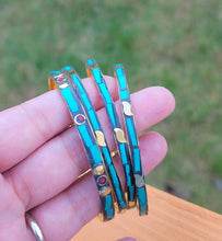Handmade Turquoise Stacking Bangle – Nepali Tibetan Silver Cuff (5 Piece Set)