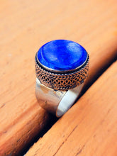 Lapis Lazuli- Lapis ring- Afghan lapis ring- Vintage ring- Statement ring .Vintage Lapis Ring.Vintage Turquoise rings.