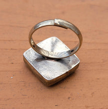 Turquoise Stack-able ring- Turquoise ring- Turquoise and Coral Mosaic ring- Turquoise and Gold flower ring- Bohemian turquoise jewelry