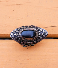 FREE Shipping Aqeeq Saddle ring.Aqeeq statement ring.Ethnic Stone rings.Wire work Afghan ring.Bedouin- Gypsy Nomadic Ring Lapis ring