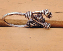 Tea cup ring- statement Ring- Indian Jewelry- silver ring- Bohemian Ethnic ring- Tribal jewelry- Gypsy ring- Blue stone ring-