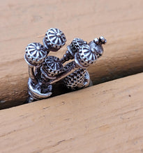 Tea cup ring- statement Ring- Indian Jewelry- silver ring- Bohemian Ethnic ring- Tribal jewelry- Gypsy ring- Blue stone ring-