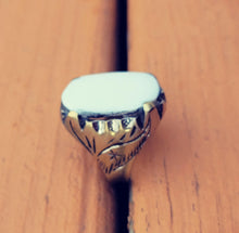 White stone ring- Boho statement ring- Silver ring- Silver jewelry- hippie jewelry- afghan tribal jewelry- Pakistani jewelry