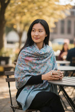 Stunning Embroidered Cashmere Shawl- 100% Cashmere- Cashmere Shawl-Pashmina Cashmere Scarf-Winter Pashmina Shawl-Full size Cashmere shawls-