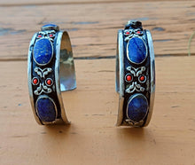 Tuareg Black Aqeeq cuff bracelet- Tribal afghan jewelry- Vintage jewelry- Ethnic tribe jewelry- Afghan stone bracelet- Stone jewelry