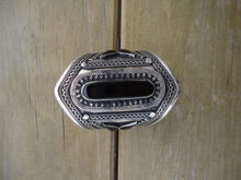 Black Aqeeq Stone Silver Cuff Bracelet - Hand Carved Afghan Jewelry