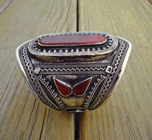Afghan Aqeeq Cuff Bracelet – Hand Carved, Adjustable Boho Jewelry