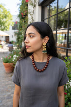 Handmade Jhumka earring- Pakistani Bird Earrings- Gold earrings- Green stone earring-
