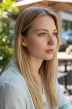 Nose Septum Ring- Emerald Green nose pin- no piercing required- Minimal Jewelry