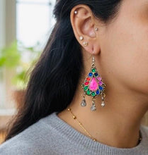 Jhumka earrings- Afghan Kuchi Jewelry-Tribal Bohemian dangle