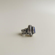 Afghan lapis ring-.Ethnic ring- Gypsy Silver Ring. Silver handmade ring- Vintage Ring.Afghan jewelry- lapis silver ring- boho stacking ring