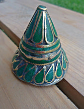 Hand Painted Dome Ring: Afghan Tribal Boho Statement Ring, Size 9