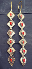Tribal Earrings- Afghan earrings- Kuchi earrings- Vintage silver earrings- Ethnic tribal earrings- Jewelry- Baloch earrings- Dangle earrings