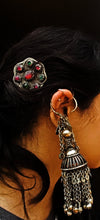 FREE Shipping Dome Jhumki Kuchi Dangle Ear Jewelry Pair- Afghan Jewelry- Dangle earrings- Stone Earrings- Dome earrings. Ghongro dangles