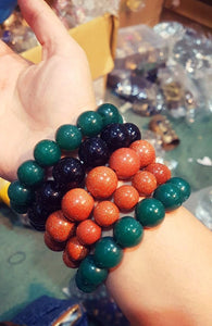 Beaded Bracelets- Gemstone bracelets- Crystal stone bracelets- Lapis lazuli bracelet- Garnet bracelet- Tiger's eye bracelet- Stacking beads.