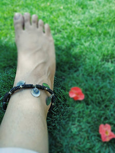Boho Anklet - Gold Ankle Bracelet -beaded anklet - Foot Jewelry - Foot Bracelet - Chain Anklet -Jewelry - Beach Jewelry-.Afghan Anklet .