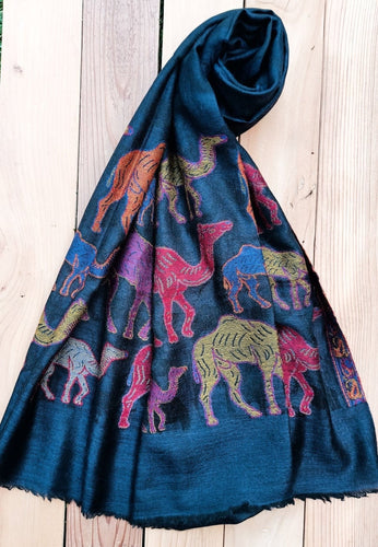 Camel Scarf- Cashmere Wrap- Cashemere shawl-Cashmere scarf- Printed Cashmere scarf-Hand weaved scarf- winter cashmere shawl- Winter scarf