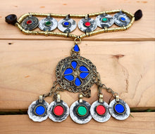 Statement earring- Silver dangle earring- Ethnic boho earring- Rose earring- Floral earring- Gypsy jewelry- statement jewelry indian jewelry