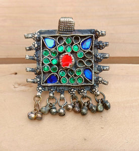 Stacking Afghan kuchi ring- Boho ring- Flower ring-stone ring- Gypsy women's ring.Nomadic Gypsy Stone ring. Flower Ring.Afghan Kuchi jewelry