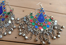 Crescent earrings- Half moon earrings-  Tribal Hoop earrings- Bohemian jewelry- Gypsy jewelry- Tribal earrings- Dangle earrings- Half moon