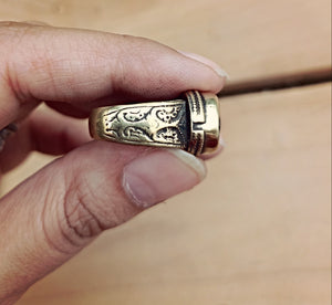 Statement ring- Afghan ring- Ethnic vintage jewelry- Ooak ring- Afghan ring- Boho ring- Bohemian jewelry- Ethnic ring- Aqeeq ring- onyx ring