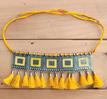 Indian Necklace- Indian Meena necklace- Bohemian tribal jewelry- Ethnic boho necklace- Choker necklace- Gypsy jewelry- hippie jewelry