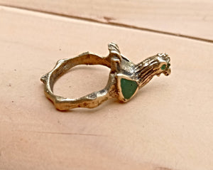 Fish Ring- Animal ring- Bohemian jewelry- statement rings. Boho rings.Bohemian Bird Rings.Stone Rings. ring- Afghan jewelry- Kuchi ring