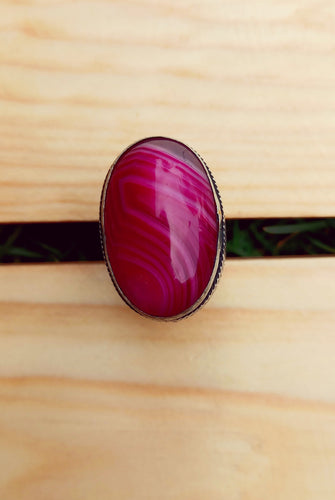 Pink onyx ring- Bohemian ring- Stone ring- Afghan ring- Ethnic Tribal ring- Kuchi Ring- Kuchi tribal ring.Pink Tribal Ring. Gypsy stone ring