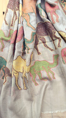 Cashmere Wrap- Pure Pashmina shawl-Cashmere scarf- Printed Cashmere scarf- Rangoli Cashmere shawl- Warm winter cashmere shawl- Winter shawl