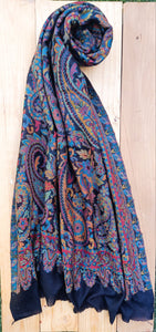 Black Pure Cashmere Scarf- Cashmere stole- Cashmere Shawl- Pashmina -  Scarf- Winter Accessories- Winter Pashmina Shawl- Cashmere shawls