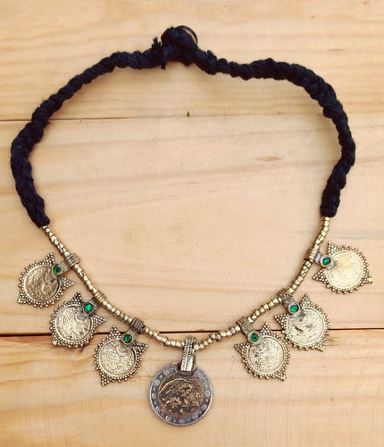 FREE Shipping Afghan Tribal handmade bellydance necklace.Tribal bohemian Jewelry- Belly dance jewelry- Afghan jewelry- Afghan kuchi jewelry