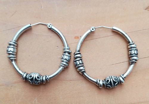 Statement earrings- Hoop earrings- Afghan earring- Kuchi earring-bohemian earring- Ethnic earring.Tribal hoop.Bedouin Jewelry. Kuchi jewelry