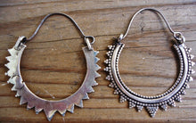 Boho earrings-Hoop earrings- Dangle earrings- Tribal earrings- Large hoops- Earrings- Jewelry- gypsy jewelry- Bedouin jewelry